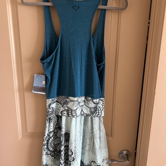 NWT Turquoise Roxy Beachy Racerback Dress Large - Picture 6 of 7